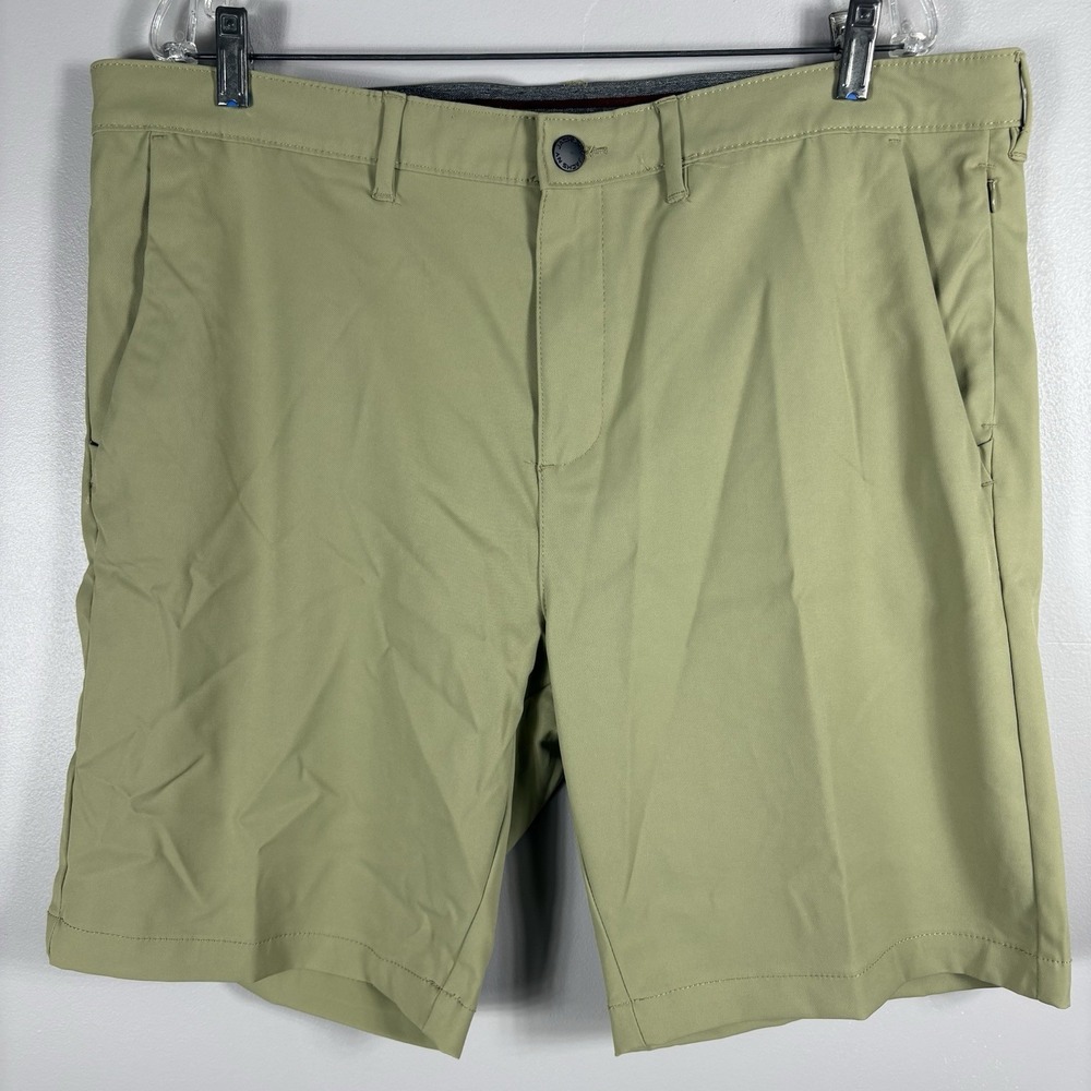 Jachs Men's 38 Beige Khaki Performance Quick Dry Chino‎ Stretch Golf Shorts